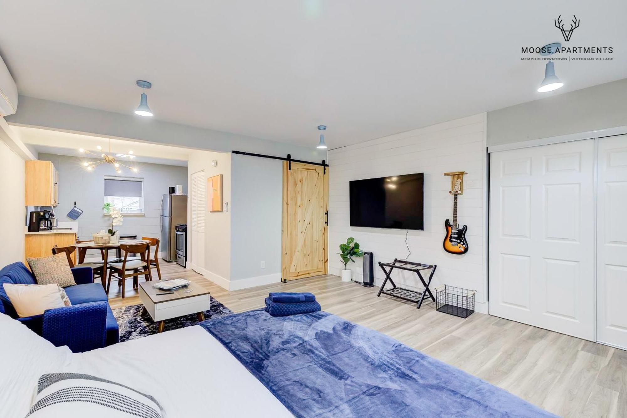 孟菲斯The Moose #9 - Brand New Luxe Modern Loft With Free Parking, King Bed & Fast Wifi公寓 外观 照片