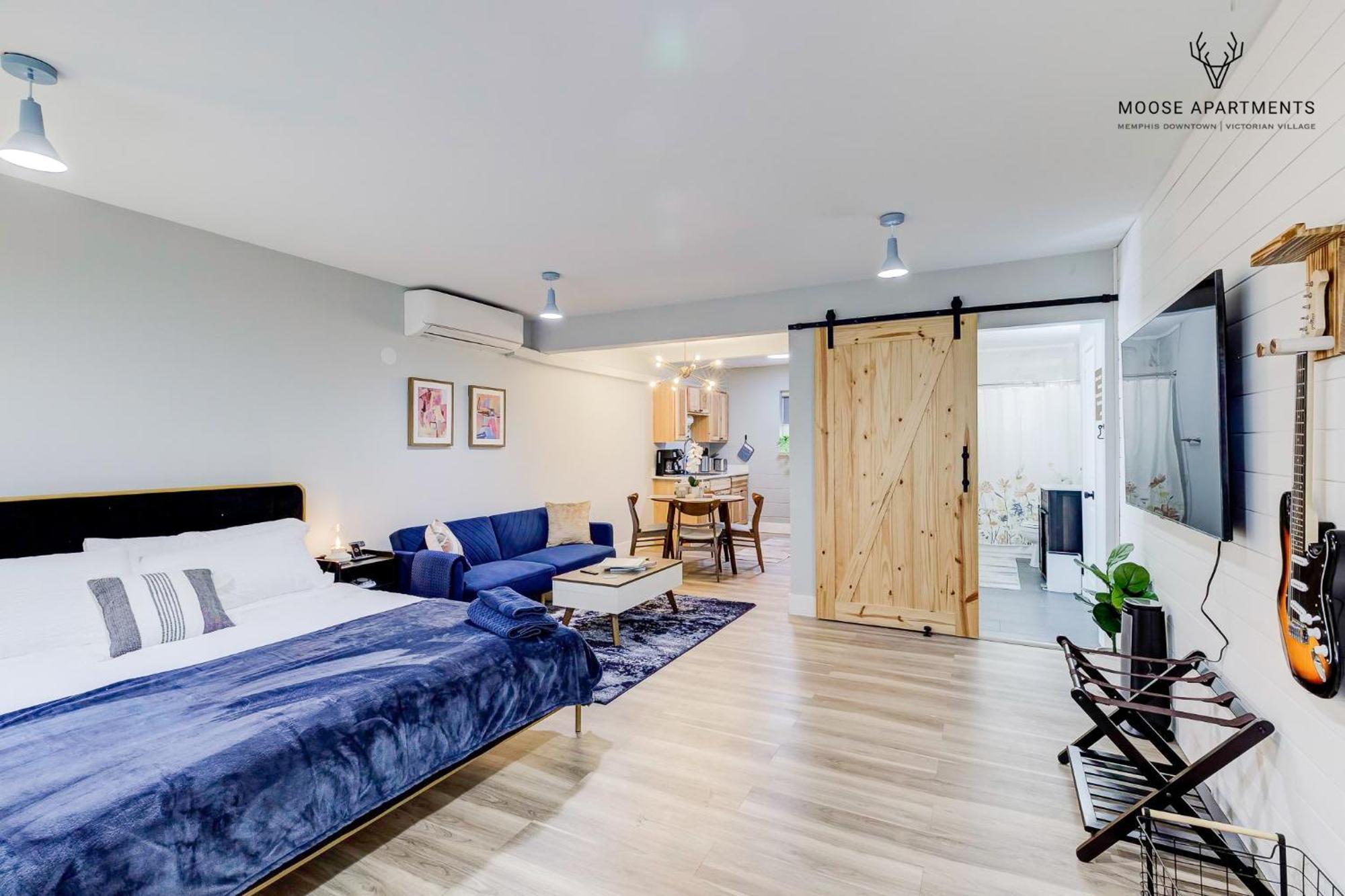 孟菲斯The Moose #9 - Brand New Luxe Modern Loft With Free Parking, King Bed & Fast Wifi公寓 外观 照片